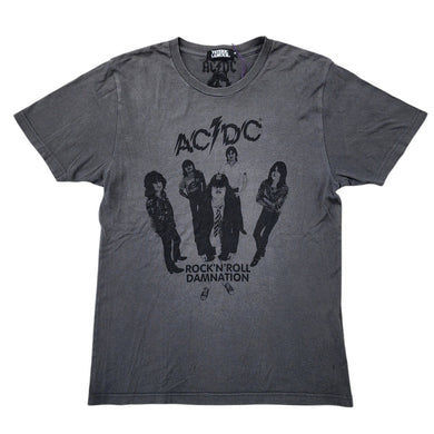 M Hysteric Glamour Tee WMNS ACDC You Got Dollars In Your Eyes GREY