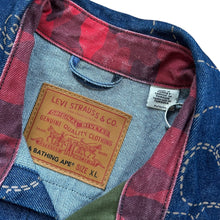 Load image into Gallery viewer, XL Levi's® X Bape Denim Multi Camo Trucker Jacket