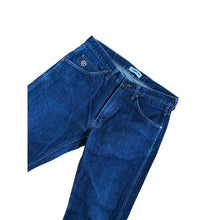 Load image into Gallery viewer, 32" x 32" M Bape Champion Embroidered Dark Wash Jeans