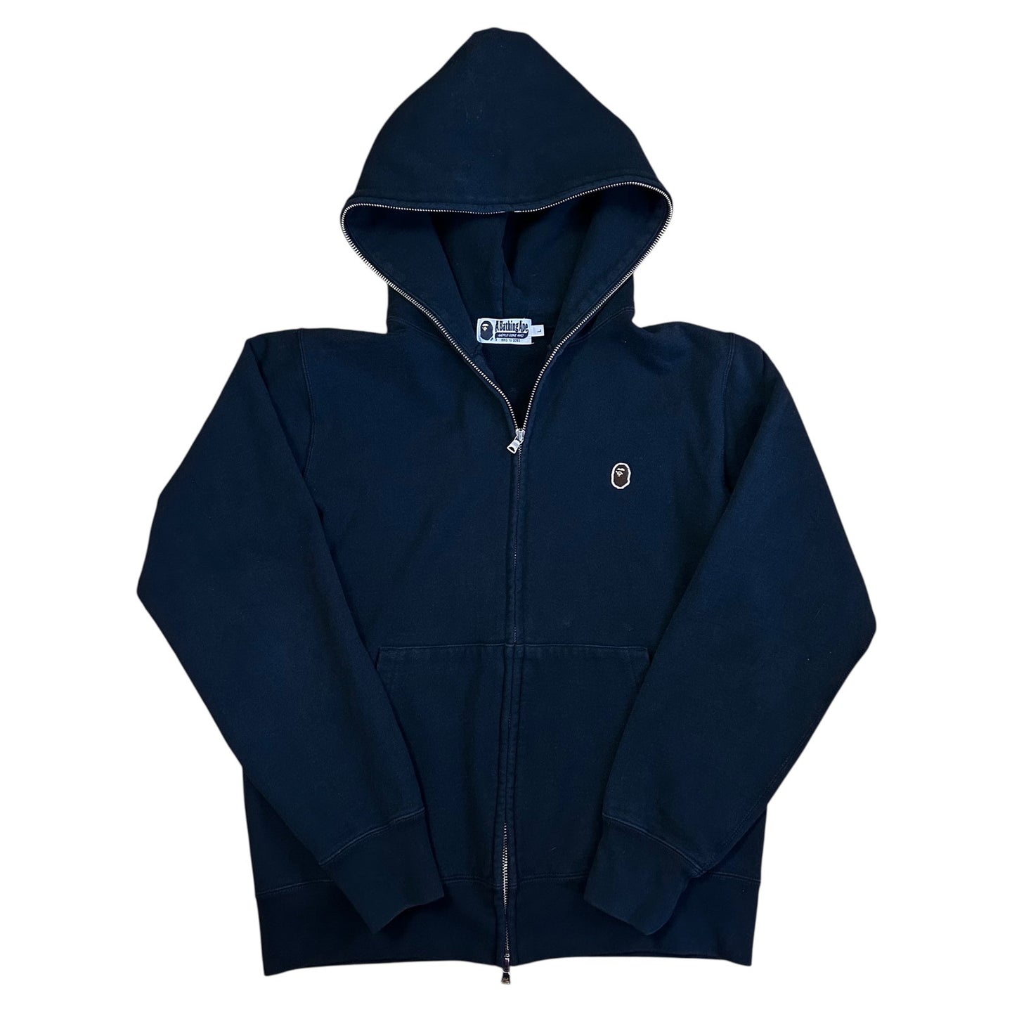 L Bape One Point Full Zip Hoody Black