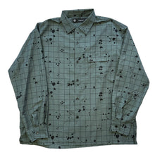 Load image into Gallery viewer, XL Undercover Tee L/S Button Up Grid Drip GREY