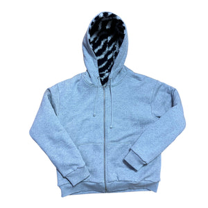 M Denim Tears Reversible Zebra Fleece Hoody