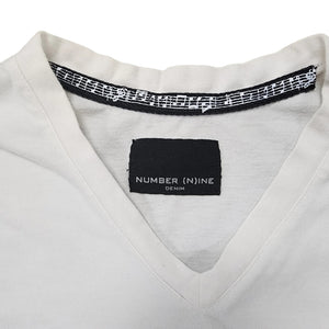 L Number (N)ine Pocket Tee Musical (N) WHITE BLACK