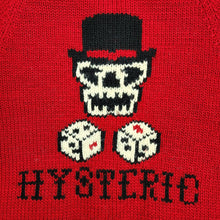 Load image into Gallery viewer, S Hysteric Glamour Zip Up Knit Sweater Too Young To Die RED