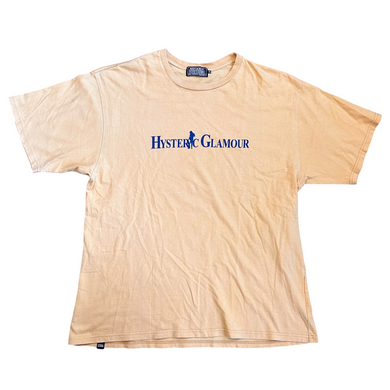 XL Hysteric Glamour Yellow Spellout Girl Tee
