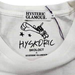 M Hysteric Glamour x Skoloct Tee WMNS Hyskoric 2 WHITE PINK