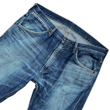 Load image into Gallery viewer, 34" x 32" L Bape Champion Embroidered Selvedge Denim Jeans