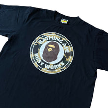 Load image into Gallery viewer, L Bape Yellow Camo Circle Tee