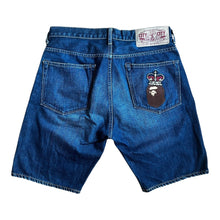 Load image into Gallery viewer, M 32 Waist Bape Jean Shorts King Ape