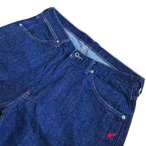 L 34 Waist Bape Jean Shorts Wrangler Champion Logo Embroidered