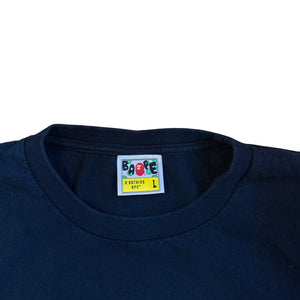 L Bape Glitter College Logo Tee