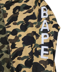 Bape Hoodie Full-Zip Split ABC Green Yellow