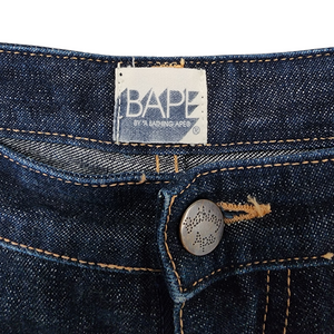 XL Bape Jeans Red Sta Print Denim