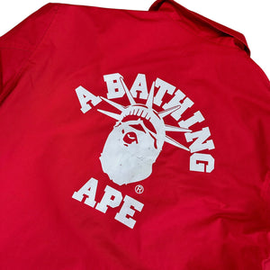 M Bape NYC Exclusive Red Coach Jacket