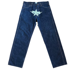 34" Waist L Bape Sta Print Dark Wash Jeans