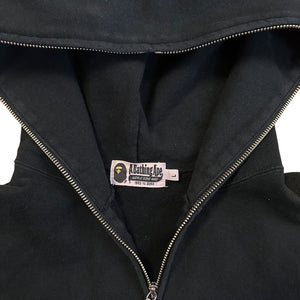 L Bape One Point Full Zip Hoody Black