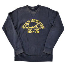 Load image into Gallery viewer, L Hysteric Glamour Crewneck WMNS Search &amp; Destroy NAVY YELLOW