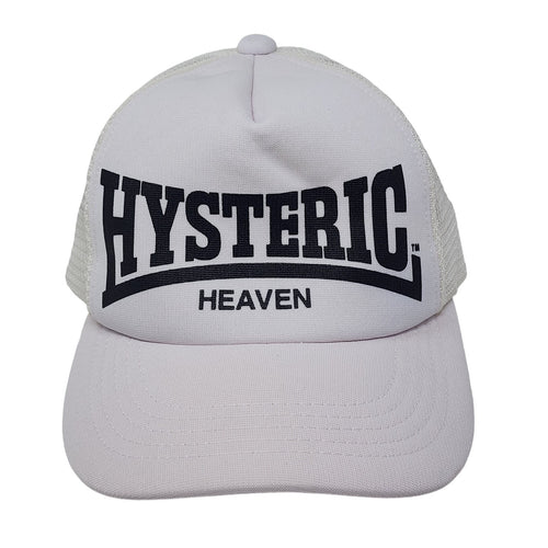 Hysteric Glamour Trucker Hat Heaven WHITE BLACK