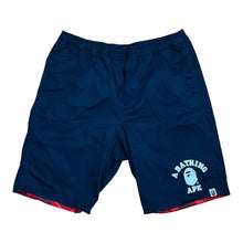 Load image into Gallery viewer, 38" Waist XXL Bape Red Camo Reversible College Logo Shorts