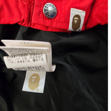 Load image into Gallery viewer, L Bape Jacket Hoodie Parka RED Navy WHITE