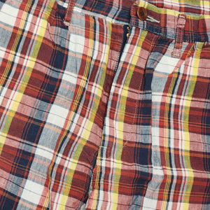 M KAPITAL Shorts Linen Madras PLAID