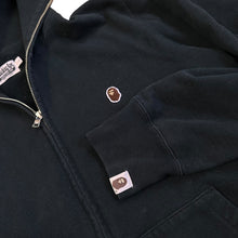 Load image into Gallery viewer, L Bape One Point Full Zip Hoody Black