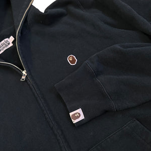 L Bape One Point Full Zip Hoody Black