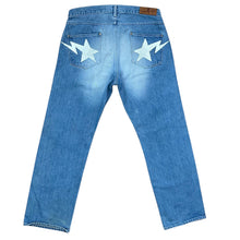 Load image into Gallery viewer, 34" Waist x 30"  L Bape Sta Print Loose Jeans