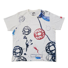 Load image into Gallery viewer, XL Uniqlo x Futura Tee Atoms WHITE BLUE RED