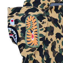 Load image into Gallery viewer, XL Bape Hoodie 1st Camo Shark Face WGM YELLOW