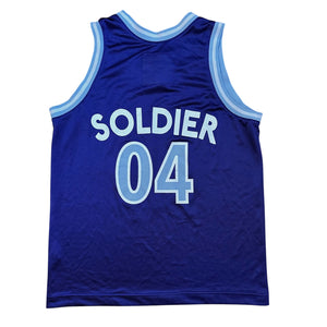 M Bape 04 Soldier Blue Basketball Jersey