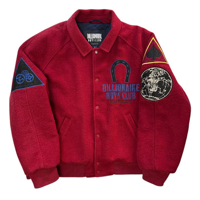 XXL Billionaire Boys Club Road Rocket Wool Cropped Varsity Jacket