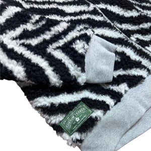 M Denim Tears Reversible Zebra Fleece Hoody