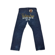 Load image into Gallery viewer, L 34&quot; x 32&quot; Bape Jeans Champion Logo Rope Print Denim