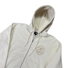Load image into Gallery viewer, M Stüssy x Wales Bonner Ivory Fleece Zip Hoodie