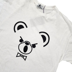 M Hysteric Glamour Tee HYS Bear WHITE BLACK