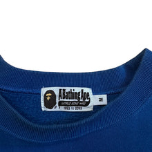 Load image into Gallery viewer, M Bape Royal Blue Flame Crewneck Sweater