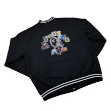 Load image into Gallery viewer, XL Bape Varsity Jacket Shop 97 OG BLACK