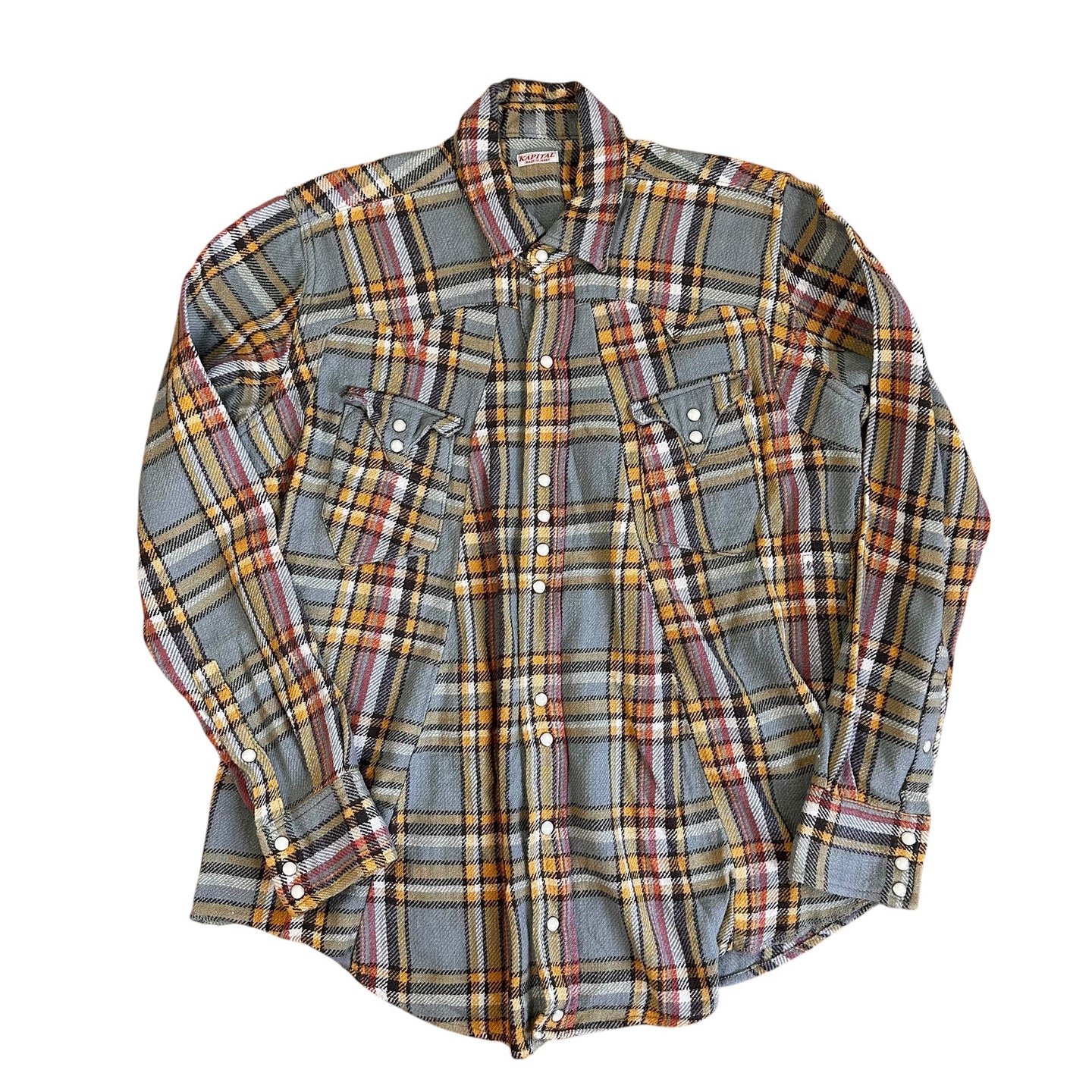 Kapital Western Plaid Flannel Shirt