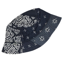 Load image into Gallery viewer, Kapital Bandana Patchwork Bucket Hat BLACK