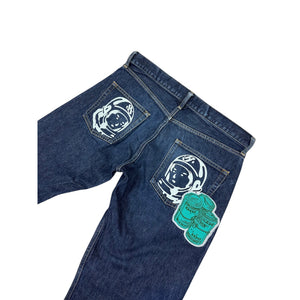 M 32" x 32" Billionaire Boys Club Money Patch Raw Denim