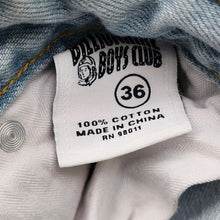 Load image into Gallery viewer, 36x34 Billionaire Boys Club Jeans Front Print Light Wash Denim