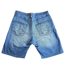 Load image into Gallery viewer, L 34” Waist Ice Cream Jean Short Cones &amp; Bones
