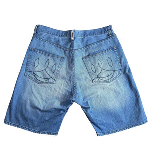 L 34” Waist Ice Cream Jean Short Cones & Bones