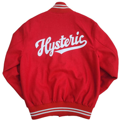 M Hysteric Glamour Varsity Jacket RED WHITE Archive Y2K