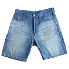 Load image into Gallery viewer, L 34” Waist Ice Cream Jean Short Cones &amp; Bones