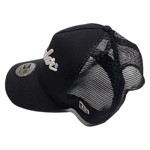 Number (N)ine Trucker Hat Fender 9 BLACK WHITE