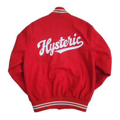 L Hysteric Glamour Varsity Jacket RED WHITE Archive Y2K