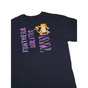 Bape Tee Funthera Militia PURPLE BLACK Vintage