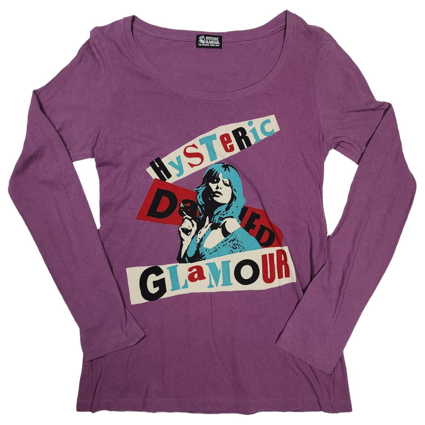 Hysteric Glamour L/S Tee Danger PURPLE Archive